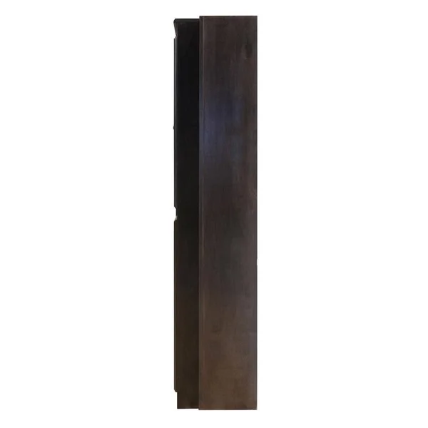 15 Shelf Bookcase Wall with Doors - 72 inch Tall, Espresso Finish - Concepts in Wood WKT3072-E