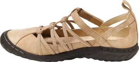 Women's Jambu JBU Juliet Vegan Closed Toe Sandal, Size: 7.5, Beige