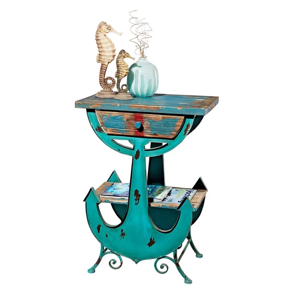 Design Toscano Anchors Aweigh Vintage Coastal Side Table