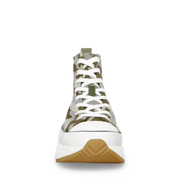 Madden Girl Winnona Women's Platform High-Top Sneakers - Size: 6.5, Green