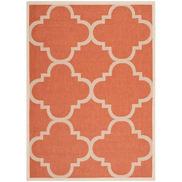Safavieh Courtyard Dark Brown Indoor Outdoor Rug - 4& x 5&7x22