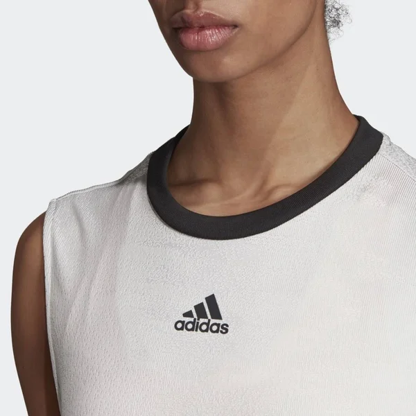 Adidas NY Tennis Dress - Grey/Flash Orange, Large