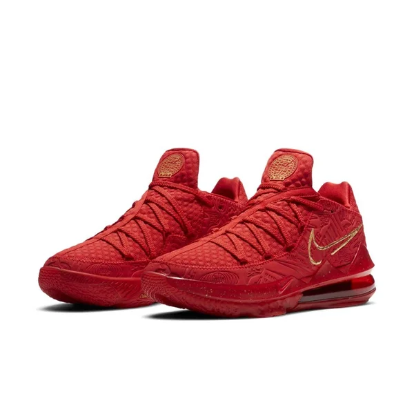 Nike Lebron 17 Low Ph Basketball Shoes in Red - Size: 12.5, CD5008-600