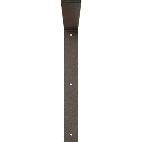 Ekena Millwork 2x22W x 16x22D x 16x22H Hamilton Steel Bracket Hammered Brown