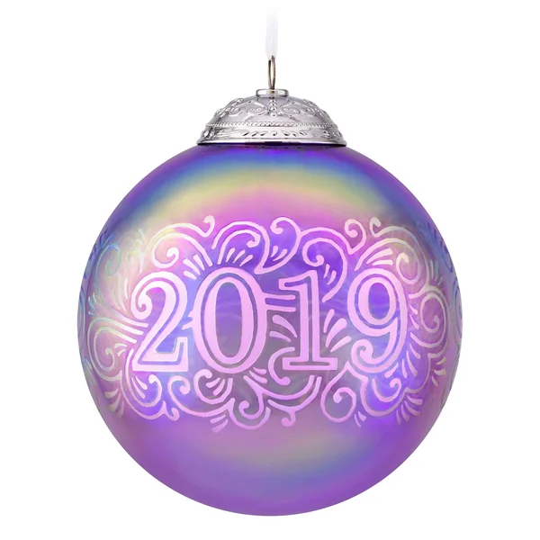 Hallmark Keepsake 2019 Christmas Commemorative Glass Ball Ornament