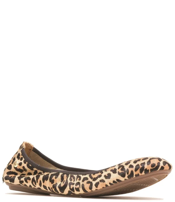 Hush Puppies Women's Chaste Ballet Flat, Size: 7, Leopard Calf Hair