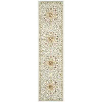 Chelsea Hand-Hooked Wool Light Gray Area Rug Safavieh Rug Size: Runner 2&6x22 x 12&