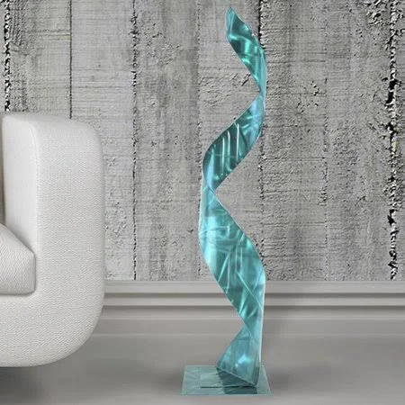 Edison Park Sculpture Orren Ellis Color/Finish: Teal