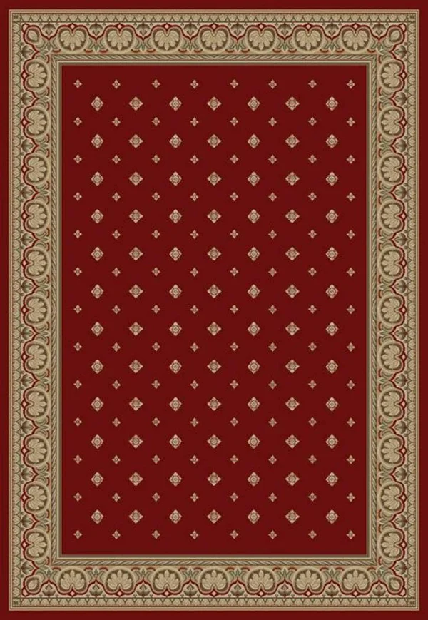 Concord Global Trading Ankara Pin Dot Area Rug Red: 2-ft 2-in x 7-ft 3-in