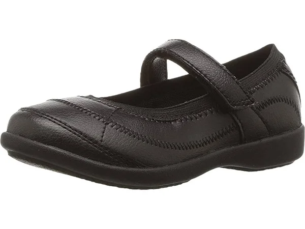Hush Puppies Girls& Reese Mary Jane, Size: 12, Black