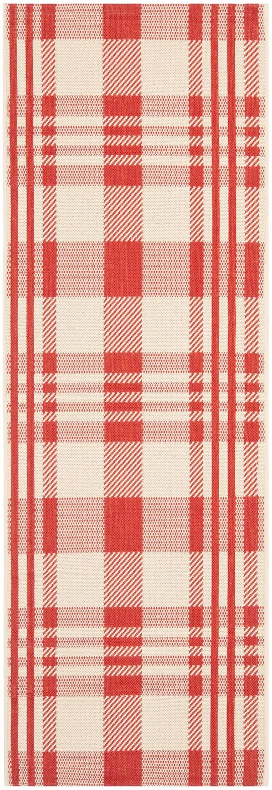 Safavieh Courtyard Red Indoor Outdoor Rug - Runner 2&3x22 x 12&