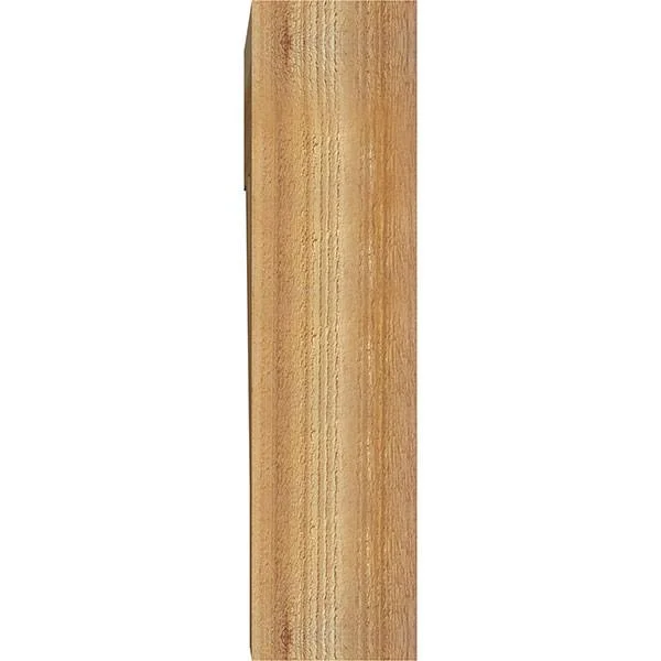 Ekena Millwork BKT06X24X24TRA05RWR 6x22W x 24x22D x 24x22H Traditional Block Rough Sawn BRACKET, Western Red Cedar