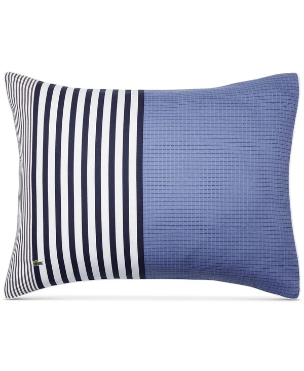 Lacoste Meribel Comforter Set, King, Blue/White