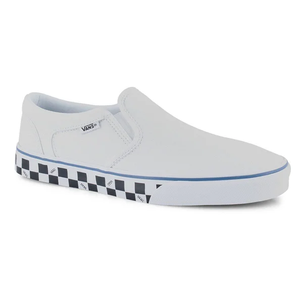 Vans Asher Check Men's Skate Shoes - Size: 11, White