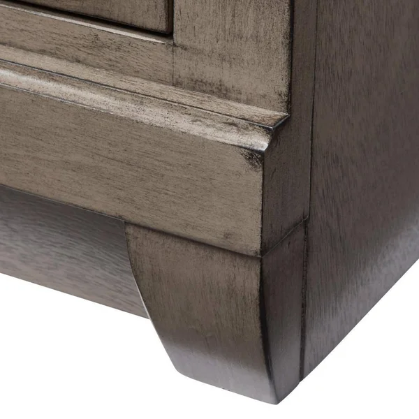 Foremost Naples 30 in. W Vanity Cabinet Only in Distressed Grey with Left Hand Drawers
