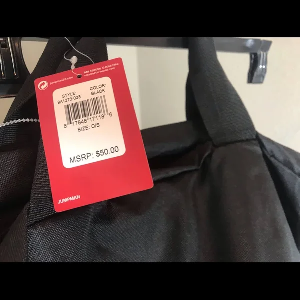 Newnike Jordan Jumpman Logo Black Medium Duffle Bag