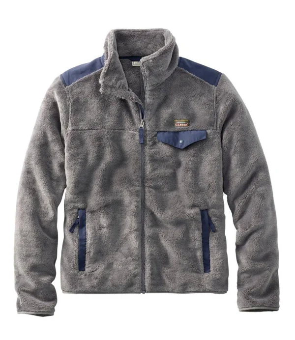 Men's L.L.Bean Hi-Pile Fleece - Jacket Multi Color Medium, L.L.Bean