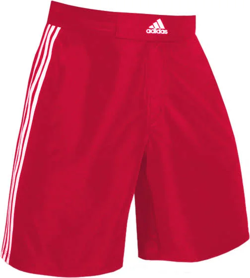 Adidas Youth Grappling Shorts - Red/White
