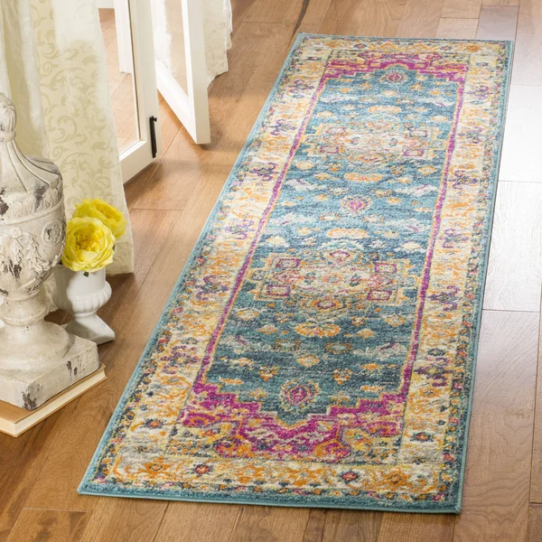 Safavieh Madison MAD202M Blue/Multi 10& x 14& Area Rug