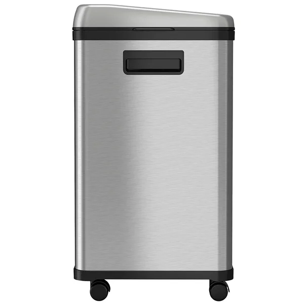 iTouchless Dual Compartment Touchless Trash Can Recycle Bin : 16 Gallon Stainless Steel
