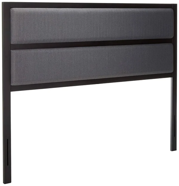 Zinus Jessica Modern Studio Upholstered Metal Headboard Queen