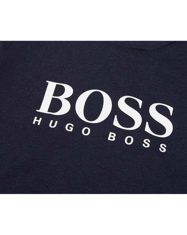 Boss Boys Blue Cotton T-Shirt