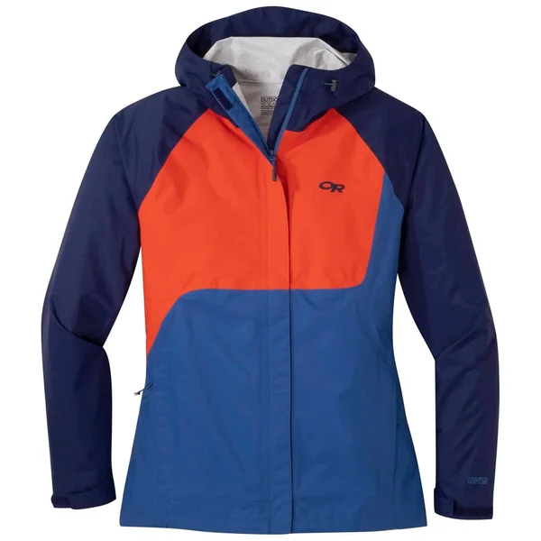 Outdoor Research Women's Apollo Jacket Large, mediterranean/lead/sand