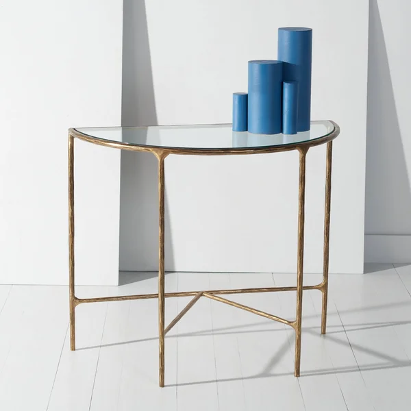 Safavieh Jessa Forged Metal Console Table Brass - 36x22 x 18x22 x 30x22