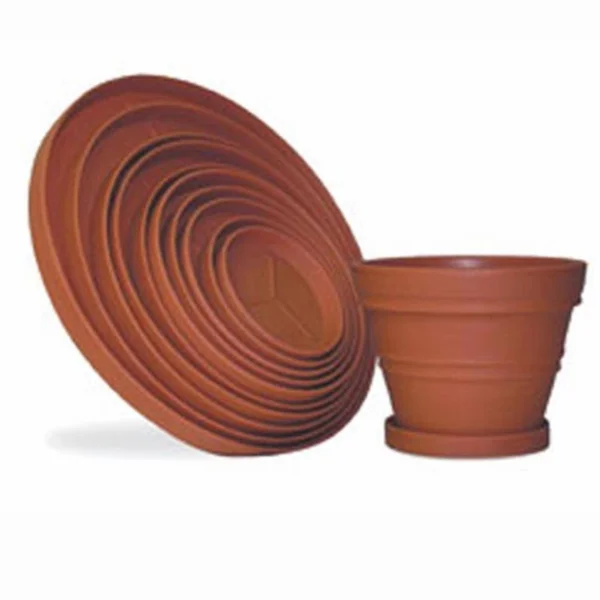 Round Resin Planter Saucers, Size: 22.25 Diam. Inches, Grey