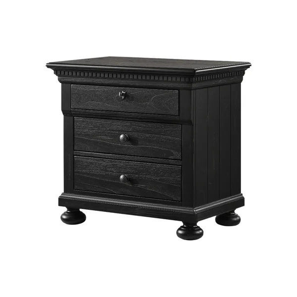Abbyson Henderson 3 Drawer Nightstand
