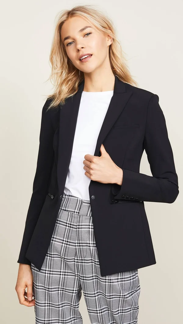 Veronica Beard Scuba Jacket Black 10