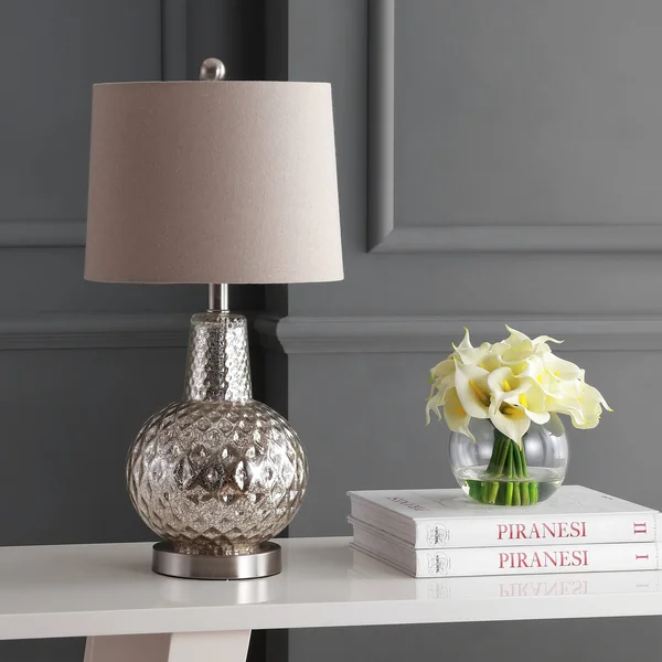 Safavieh Atlas Table Lamp - Silver - Ivory