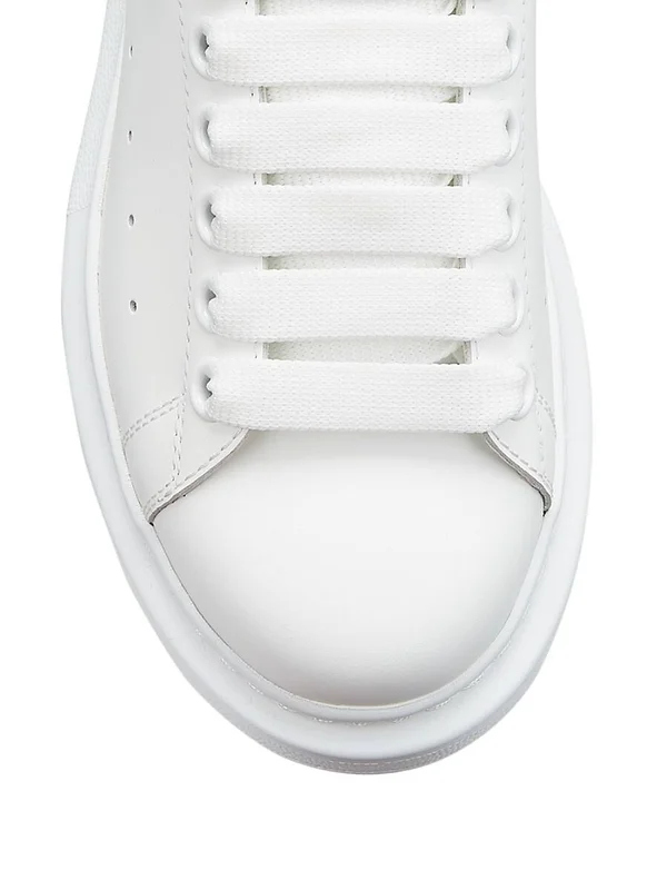 Alexander McQueen Oversized Sneakers, White/Rose Gold, Women's, 37EU, Sneakers & Trainers Chunky & Oversized Dad Sneaker