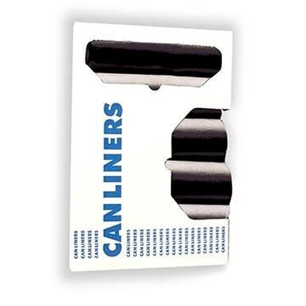 Heritage Bag H4832HK R01 Black Low Density Can Liners - 12-16 Gallons