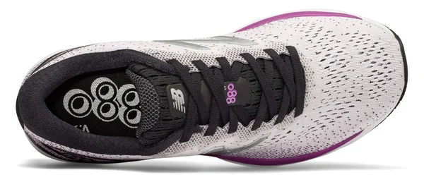 New Balance Women's 880v9 Shoes White with Purple & Black, Size: 6