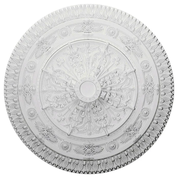 37 1/2x22OD x 3 3/8x22P Naple Ceiling Medallion Walnut Finished
