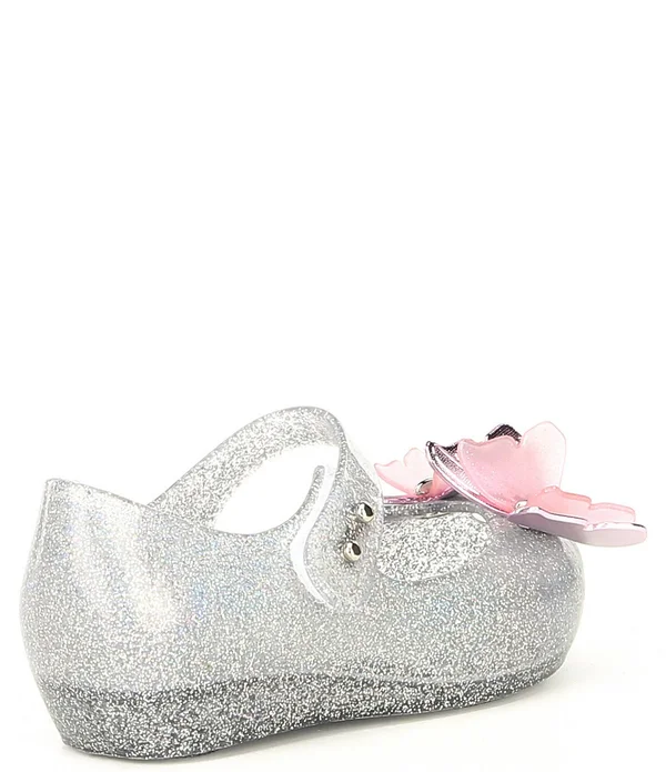 Mini Melissa Ultragirl Fly III Mary Jane Flats, Baby/Toddler Pink