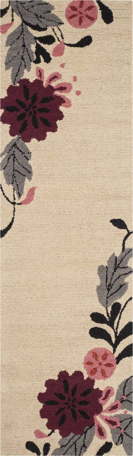 Martha Stewart by Safavieh Picture Block Floral Rug - 8' x 10' - Ivory
