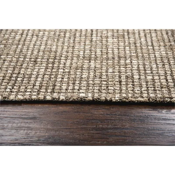 Alora Decor Storm Brown 5& x 8& Hand-Tufted Rug- ST1004