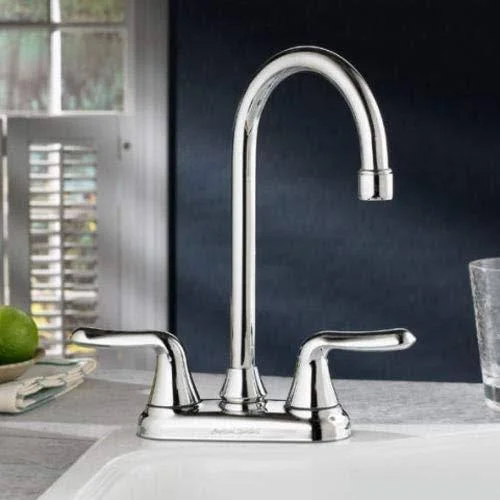 American Standard 2475500F15.075 Colony Soft 2-Handle Bar Faucet, Stainless Steel