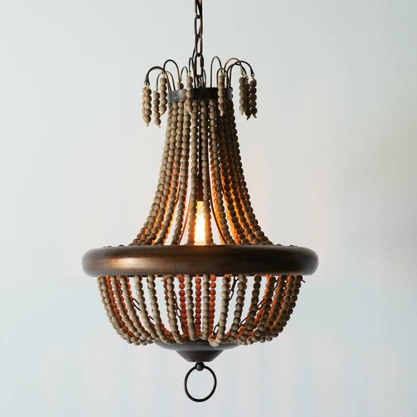 Milos Wood Bead Pendant