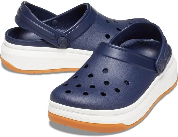 Crocs Navy, White Crocband Full Force Clog Shoes