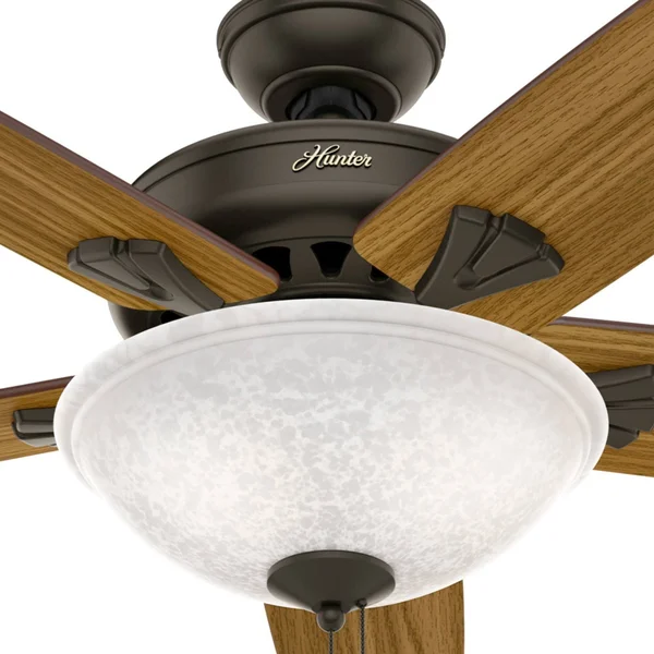 Hunter 51122 Stockbridge 70x22 Ceiling Fan with LED Lights, Brushed Nickel