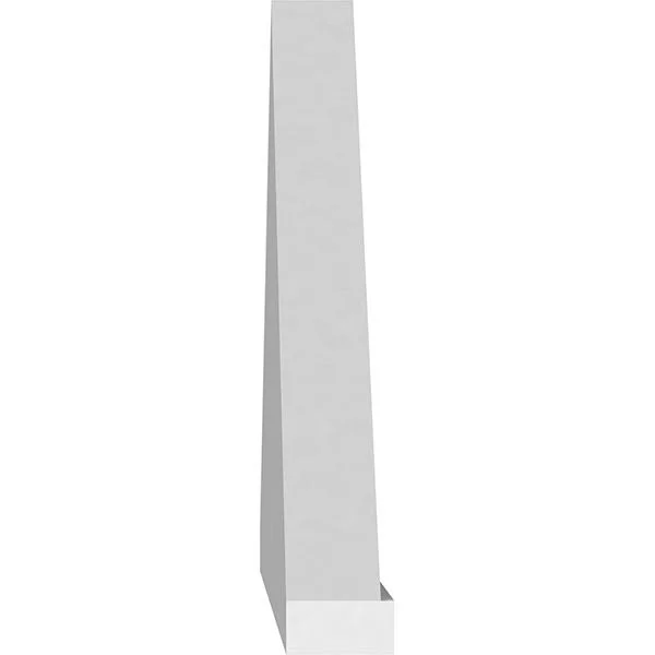 Ekena Millwork PEDPS048X130PKC00 48x22W x 13x22H x 2x22P (Pitch 6/12) Peaked Cap Smooth Architectural Grade PVC Pediment
