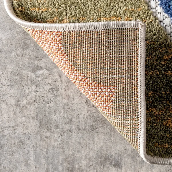 nuLOOM Summer Textured Zebra Stripes Beige 8 ft. x 10 ft. Indoor/Outdoor Area Rug