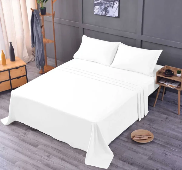 The Season Bedding Bamboo Sheet Set-Deep Pockets-Hypoallergenic-Fade - Wrinkle, Stain Resistant-1800 Thread Count – White, Twin X