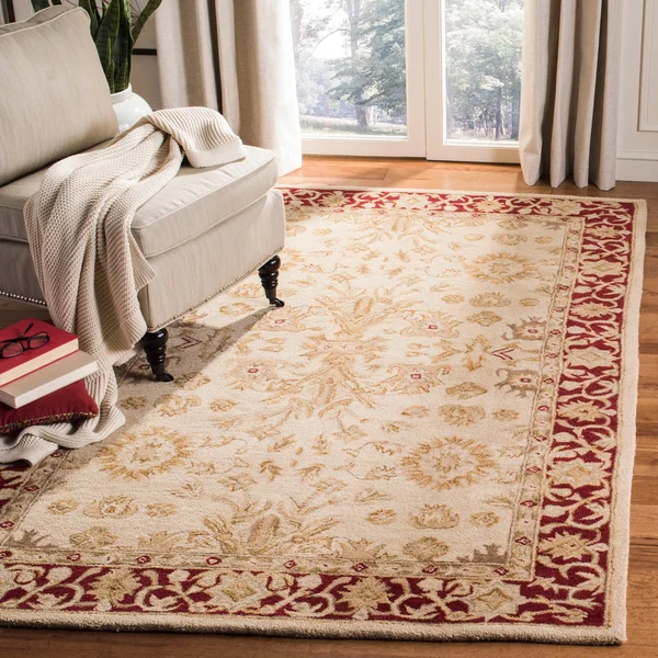 Safavieh Anatolia Ivory & Red Area Rug; 3& x 5&