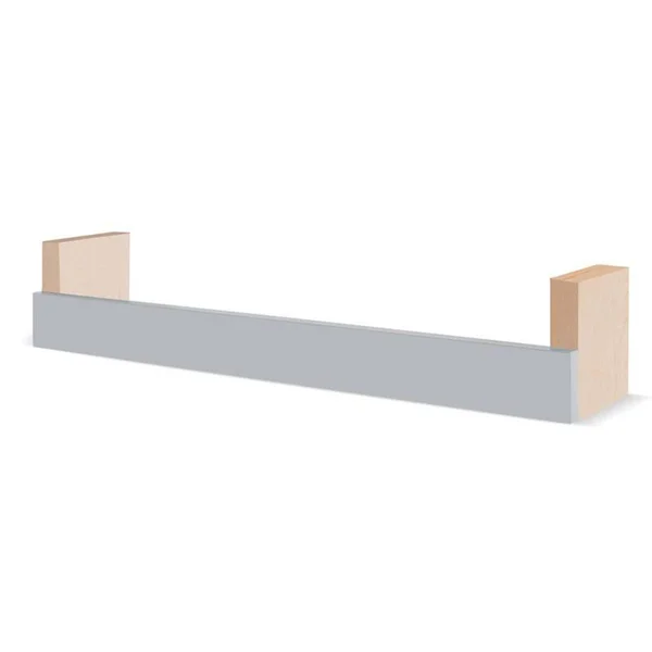 Nico & Yeye Minimo Modern Floating Shelf - Maple (Color: Black, Size: Large)