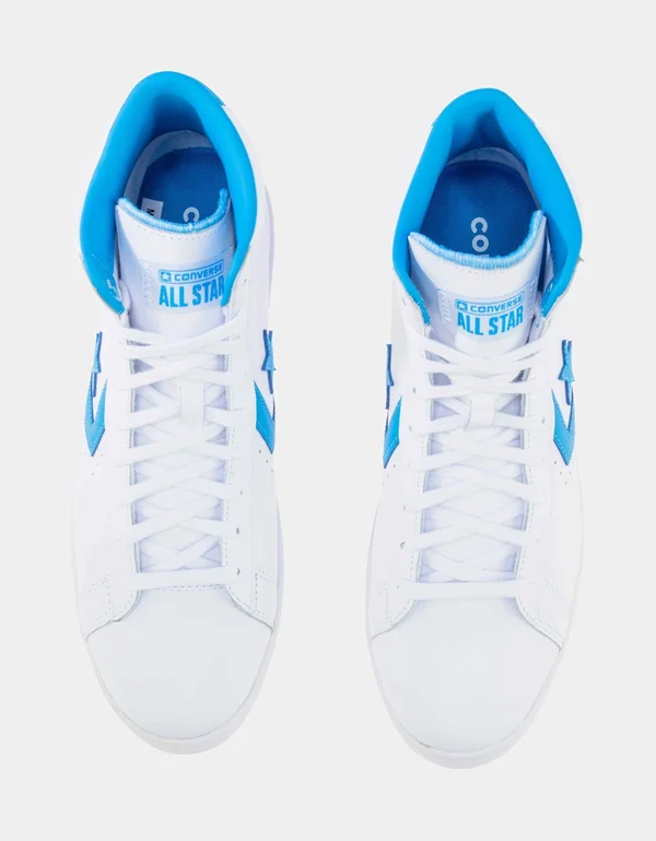 Converse Pro Leather Hi White Coast Blue