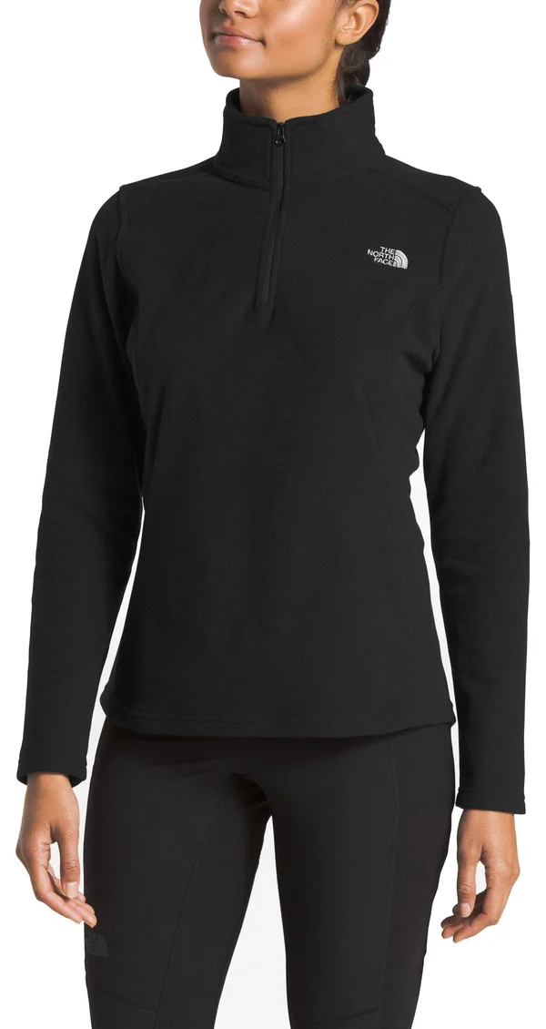 The North Face Women's Tech Glacier 1/4 Zip TNF Black - XL